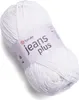 YarnArt Jeans Plus 01 Weiß – Weiches Baumwollgarn, 100g – Produktbild-Vorschau 1