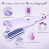Lockenstab 32mm Welleneisen für Haare,3-fach Barrel Beach Produktbild-Vorschau 4
