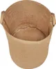 A top-down view of an empty, round, brown fabric laundry basket. Náhled obrázku produktu