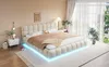 Letto imbottito 180x200 cm in velluto, con testiera, Anteprima dell’immagine prodotto 7