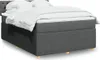 Boxspringbett mit Matratze Dunkelgrau 160x200 cm Stoff Produktbild-Vorschau 2