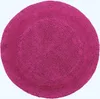 HOMESCAPES Tapis de sol rond framboise 80 cm 100% coton Voir les images du produit 1