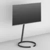 A modern TV stand with a sleek, minimalist design, placed against a plain wall. Náhled obrázku produktu