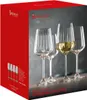 A product box for Spiegelau wine glasses, showing a set of four glasses, one filled with white wine. Náhled obrázku produktu