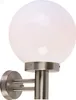 Moderne Außenwandleuchte Stahl Edelstahl IP44 Sfera Produktbild-Vorschau 1