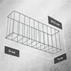 A wire garden border is shown against a textured gray background, with dimensions indicated by overlaid text. Voir les images du produit