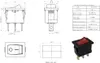 Mini interruttore a bilanciere 19 x 13 mm, 6 A, 250 V~ 3 Anteprima dell’immagine prodotto 6