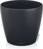 A dark gray planter pot with a matte finish is shown against a white background. Podgląd zdjęcia produktu