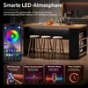 Îlot de cuisine Flieks avec éclairage LED et prise Voir les images du produit 2