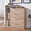 ® Moderner Schuhkipper SAMO Holz 2 Fächer Sonoma Eiche 12 Produktbild-Vorschau 8