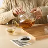 Glasteekanne mit Siebeinsatz 1000ml Herdsicher und Produktbild-Vorschau 4