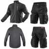NEO TOOLS Set aus Kurze Denim Arbeithose und Warme Produktbild-Vorschau 1