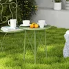 Outsunny Gartentisch Ø40 x 50cm, Wetterfest Balkontisch aus Produktbild-Vorschau 9