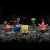 6 Stück SpongeBob Aquarium-Dekoration – Cartoon Puppe, Produktbild-Vorschau 5
