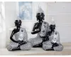 Gilde Figur, Buddha, "Bodha", polyresín, čierna, Náhľad obrázku produktu 2
