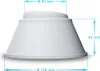 Fuß für Hochbeckenleiter mit Kugel 43mm weiß (2 Stk.) Produktbild-Vorschau 8