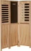 Homestyle4u Paravent Raumteiler 3 teilig Holz Natur Memo Produktbild-Vorschau 5
