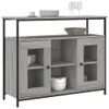 A sideboard with shelves and cabinets, decorated with bowls and glasses. Produktbild-Vorschau