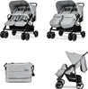 Lorelli Twin Grau Duo-Kinderwagen inkl. Wickeltasche Produktbild-Vorschau 4