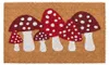 Clayre & Eef deurmat bruin, kokosnoten, paddenstoelen Productafbeelding-voorbeeld 1