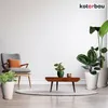 KOTARBAU® Sada 3 květináčů s podšálkem Bílá ⌀ 26 cm V: 32 Náhled obrázku produktu 5