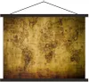 MuchoWow® Textilposter Weltkarte - Braun - Vintage 40x30 cm Produktbild-Vorschau 1