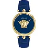 Versace VECO02922 Palazzo gold blau Leder Armband Uhr Damen Produktbild-Vorschau 3