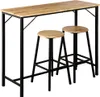 KESPER 1597813 Küchenbar 3tlg.,/ Tisch mit zwei Hockern Produktbild-Vorschau 2