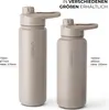Trinkflasche Edelstahl 1L Thermoflasche Sport Gym Flasche Produktbild-Vorschau 4