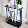 Umbrella Storage Rack Iron with Drip Tray 10 Holes 8 Hooks Náhled obrázku produktu 7