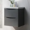 Waschtisch mit Unterschrank 50 cm Smiley Badmöbel Set Produktbild-Vorschau 1
