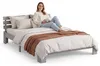 Homestyle4u Holzbett 120x200 Grau Kiefer Doppelbett Produktbild-Vorschau 19