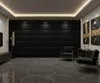 Komvortowy | Polsterpaneel | Wandkissen Velours Schwarz Produktbild-Vorschau 4
