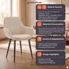 SalesFever Armlehnstuhl 2er-Set | Bezug Cord-Optik | Beine Produktbild-Vorschau 3