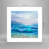 Poster - Poster ohne Rahmen - Meer Welle Möwe - 30x30 cm - Produktbild-Vorschau 4