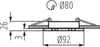 Apparecchio a soffitto Kanlux 18288 SEIDY CT-DTO50-B Anteprima dell’immagine prodotto 4