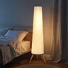 HOMCOM LED Stehlampe Wohnzimmer Dimmbar Holz mit Dreibein Produktbild-Vorschau 6