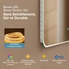 doporro Miroir de Salle de Bains Lumineux 70x50cm Glace Voir les images du produit 5
