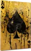 Spielkarte Yellow modern Leinwandbild Wandbild abstrakt Produktbild-Vorschau 1