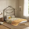 Podlahová postel Vitalispa Roofy Greige 140x200, Model Náhled obrázku produktu 3