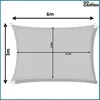 Voile d'ombrage Voile d'ombrage étanche UV Gris Jardin 6x3 Voir les images du produit 15
