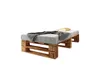 Lermowood Palettenbett M2 120 x 200 cm Geflammt Holzbett Produktbild-Vorschau 2