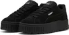A pair of black Puma platform sneakers are shown from a slightly elevated front-left angle against a white background. Produktbild-Vorschau