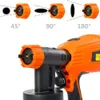 vidaXL Pistola di verniciatura elettrica con 3 ugelli da Anteprima dell’immagine prodotto 2