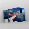 Bild auf Leinwand - Leinwandbild - Segelflugzeuge fliegen Produktbild-Vorschau 4
