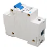 A close-up, angled view of a white circuit breaker with a blue lever, mounted on a white background. Anteprima dell’immagine prodotto