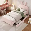 A child's bedroom with a pink bed, desk, and chair. Anteprima dell’immagine prodotto