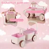 COSTWAY 3-in-1 kinderwagen met wielen, duw- en loopfiets Productafbeelding-voorbeeld 6