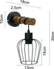 ZMH Wandleuchte Retro Holz Innen Wandlampe 1 Flammig Retro Produktbild-Vorschau 6