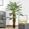 HOMCOM Künstliche Palme 160cm Kunstpalme mit 36 Palmenwedel Produktbild-Vorschau 2